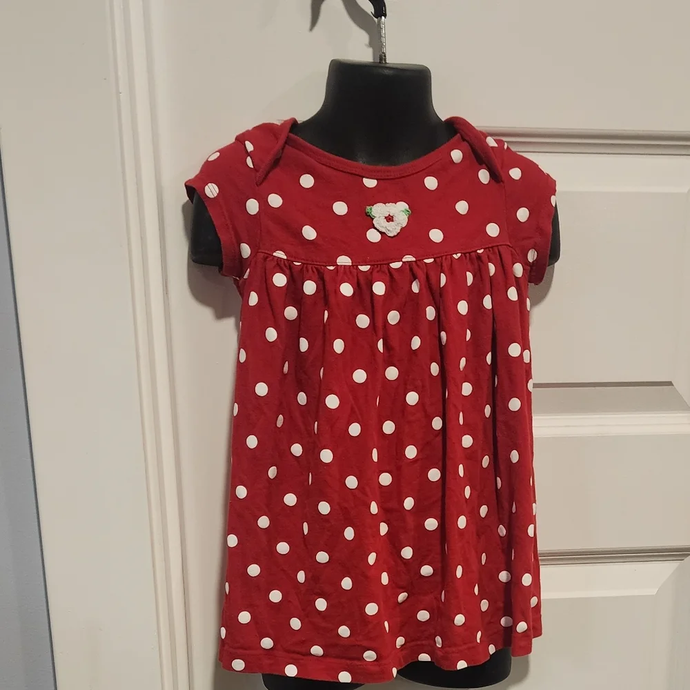 Carter's Red Baby Outfit 24 Months Polka Dot Dress